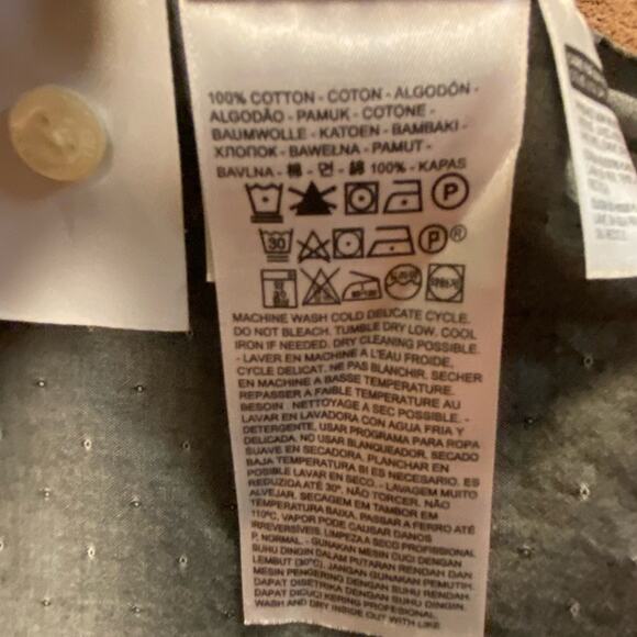 Levi’s men’s size small short sleeve button up shirt charcoal gray - Picture 6 of 7